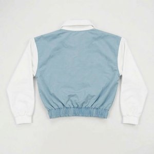 New Sales Custom Logo Sky Blue Men's Nylon <b>Wind</b> <b>Breaker</b> With Shorts Sets For Summer Quick Dry Set Highstreet Half Zipper Jackets - Product Image 3