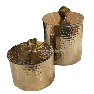 Greatest Quality Iron Metal Round Shape Silver Finished Sets Of 3 Canister <b>Jar</b> Fancy Style Luxury Handmade - Product Image 5