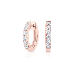 Pendientes de Aro de Oro de 14K con Diamantes Cultivados en Laboratorio de 0.8 CT, Corte Brillante, Chapados en Rodio, Joyería Fina de Lujo con Certificación IGI - Product Image 5