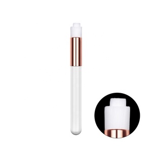 Brosse de maquillage du <span class=keywords><strong>visage</strong></span> manche en bois de marque privée meilleure brosse nettoyante pour cils nez <span class=keywords><strong>visage</strong></span> cils - Product Image 4