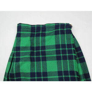 Jupe écossaise vintage à carreaux Black Watch pour femme, kilt en laine vert et bleu marine - Product Image 3
