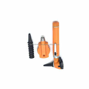 Set de Diagnóstico Veterinario con Otoscopio y Oftalmoscopio Naranja, Certificado CE, de Acero Inoxidable, Eléctrico y Duradero, para Examen de Oídos y Ojos de Animales - Product Image 2