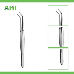 Pinzas Dentales Perry Curvas para Aplicación de Algodón, 13 cm, Uso Manual en UCI, Acero Inoxidable, Certificación CE, Alta Calidad, ISO13485 - Product Image 5