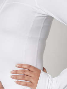 Solid Color Full Sleeve Seamless Yoga <b>Top</b> With <b>Zipper</b> Front Breathable Active Sportswear - Product Image 5