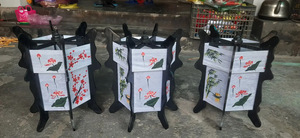 Silk Lanterns Handmade Bamboo Silk Lanterns Hanging Decor For Restaurant Hotel Garden Vietnam Silk Lanterns - Product Image 2