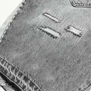 กางเกงยีนส์ขาสั้นผู้ชายทรงสลิมฟิต แห้งเร็ว สไตล์ลำลองแนวสตรีท คุณภาพสูง ระบายอากาศได้ดี สวมใส่สบาย ประดับด้วยคริสตัล รุ่นขายดีล่าสุดปี 2026 - Product Image 6