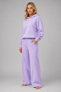 Ensemble de survêtement d'hiver pour femmes, taille plus, décontracté, écologique, 100% coton respirant, 2 pièces - Product Image 6