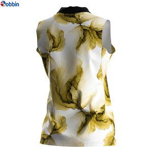 Polo sans manches personnalisé avec logo pour femme, coupe ajustée, respirant, pour un style de vie actif et les tenues quotidiennes - Product Image 4