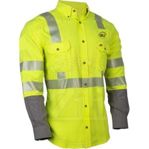 Camisas de Trabajo ZUNEZI, Resistentes al Fuego, de Lona de Algodón Grueso, con Broches, Costuras Reforzadas, Protección de Nivel FR para Hombre - Product Image 1