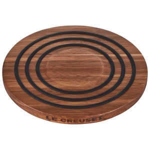Wholesale Customizable Round Wooden Trivet 450Mm Non-Slip Modern Design - Product Image 1