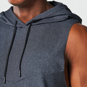 Débardeur de sport moderne sans manches pour homme, respirant, léger, doux, séchage rapide, style vintage, avec logo brodé sur le devant - Product Image 2