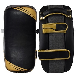 Professional Boxing Target Pads PU Material Durable <b>Kick</b> <b>Shields</b> for Training Black and Gold Design All Seasons Use - Product Image 1