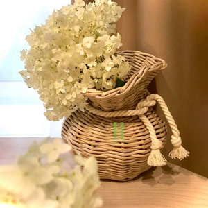 <b>Top</b> Selling Vintage Rattan Flower Vase Handwoven Natural Wicker Floor Vase New Design Home Decor Eco-Friendly Vietnam Supplier - Product Image 6