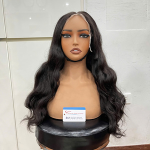 Best Quality Long Hair <b>Wig</b> Human Hair Lace Front <b>Wig</b> Silky Straight wave Natural Black No Shedding Wholesale Price - Product Image 4