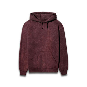 Sweat-shirt à capuche délavé à l'acide, surdimensionné en coton, fabrication OEM directe usine pour collections de mode en marque blanche à l'échelle mondiale - Product Image 1