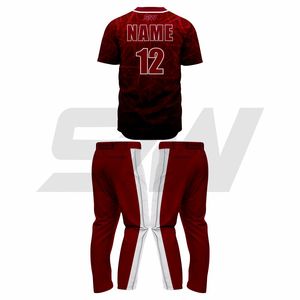 Uniformes de Béisbol Deportivos OEM, Camisetas de Béisbol de Poliéster Sublimado de Alta Calidad, Uniformes de Softbol con Botones Completos - Product Image 5