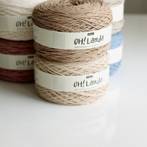 ไหมพรมที่มีโลโก้ OH! ไหมพรมถักโครเชต์ Landa Coma Cotton สำหรับถักมือ น้ำหนัก 200 กรัม ไหมพรมคอตตอนขายส่ง - Product Image 5