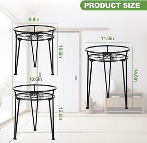 Support de plante en fer courbé élégant, best-seller, avec design décoratif, adapté aux intérieurs de maisons de luxe et à l'aménagement de jardins. - Product Image 6