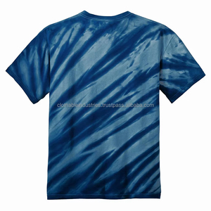 Nouveau style T-shirt tie-dye pour homme en coton et polyester, thermique, couleur unie, robuste, col contrastant, meilleur design en promotion - Product Image 4