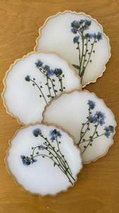 Contemporary Resin Coaster Set For Minimal Home Decor Coffee <b>Table</b> Styling And Beverage Glass <b>Protection</b> Solution - Product Image 3