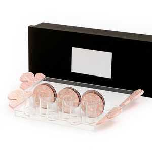 Plateau de service moderne tendance en nacre avec assiettes à thé, rectangulaire, écologique, compatible lave-vaisselle, pour usage domestique - Product Image 4