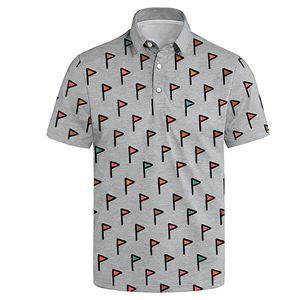 Camisa de Golf Deportiva, Ajuste Atlético, Impresión por Sublimación Suave, Polo de Golf Elástico en 4 Direcciones para Hombre, con MOQ Bajo - Product Image 5