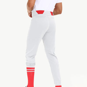 Pantalón de béisbol recto de cintura media, teñido liso, de nuevo diseño, fabricado en fábrica, servicio OEM, línea de rayas personalizada, ligero - Product Image 2