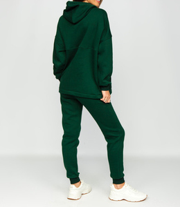Conjuntos Deportivos Rosados con Logotipo Personalizado para Mujer, Conjunto de Dos Piezas, Pantalones y Sudadera con Cremallera, Trajes Deportivos para Mujer - Product Image 2
