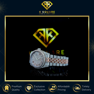 Nouvelle montre de luxe automatique en acier inoxydable et cuir, de qualité supérieure, résistante à l'eau, au design unique, avec diamants VVS, unisexe - Product Image 4