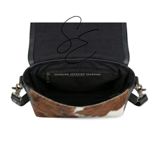 Sac bandoulière en cuir repoussé Sehrainn avec motif en cuir de vachette, style western vintage, fermeture éclair, sac à bandoulière pour femme - Product Image 5
