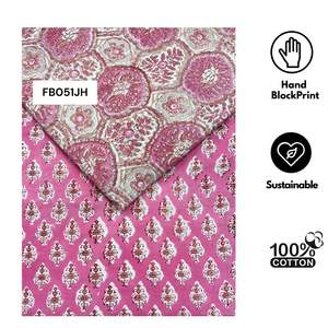 Textil Decorativo para el Hogar de Primera Calidad, 100% Algodón Tejido Puro de la India, Suave y Ecológico, Estampado a Mano en Jaipur, Tintes No Tóxicos, Apto para Acolchado - Product Image 2