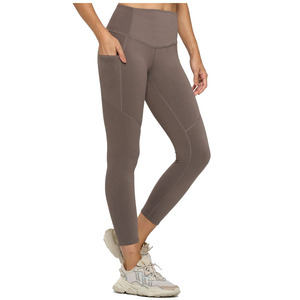 Leggings de yoga pour femmes, design personnalisé, spandex-polyester, extensibles dans quatre directions, antibactériens, avec cordon de serrage, pour l'entraînement - Product Image 4
