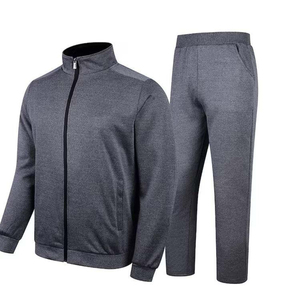 SELF INDUSTRIES Survêtement léger d'hiver pour homme, 100% coton polaire, antibactérien, tricoté, col rond, avec fermeture éclair, coupe haute - Product Image 5