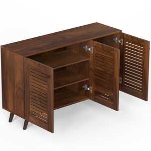 Meuble à chaussures autoportant Carlem à 3 portes, design gain de place - Product Image 3