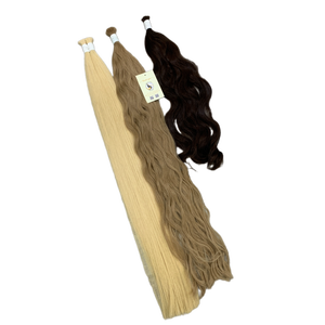Extensiones de pelo liso natural con cutícula alineada vietnamita directo de fábrica al por mayor pelo blanqueado de grado Remy - Product Image 1