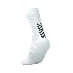 White Ankle Running <b>Socks</b> With Dot Pattern Breathable Spandex <b>Polyester</b> Mesh Design Anti Slip <b>Socks</b> - Product Image 5