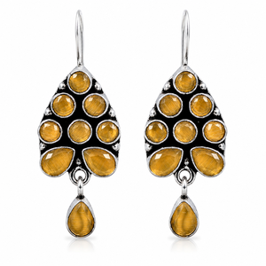 Wholesale Supplier <b>Oxidized</b> Silver Crystal Rhinestone Butterfly Shape Boho Tribal Ethnic Dangle Earring Women Party Direct - Product Image 1