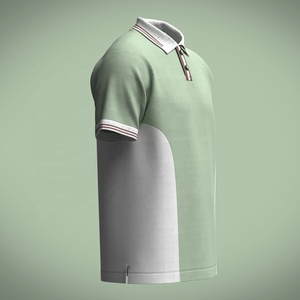 เสื้อยืดโปโลแบบลำลองดีไซน์ใหม่เสื้อโปโลแบบดั้งเดิมไม่มีลาย - Product Image 6