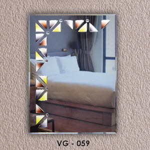 Eye-Catching V-Groove Design <b>Mirror</b> Designed to Enhance Any Room Wall-Mounted Frameless Art Decor - Product Image 2