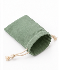 Sac cadeau en coton avec cordon de serrage, logo personnalisé, texture gaufrée, petite pochette anti-poussière pour emballage de bijoux - Product Image 4