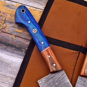 Nordic Forge Five-Piece Damascus Steel Chef <b>Knife</b> <b>Set</b> Pakka Wood Handles Custom OEM Handmade Kitchen <b>Knives</b> <b>Set</b> Full Tang <b>Knives</b> - Product Image 5