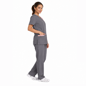 Uniforme médical personnalisé en coton et polyester, respirant et à séchage rapide, pour femmes, vêtements de travail pour le secteur de la santé, infirmières, médecins, cliniques - Product Image 6