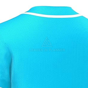 เสื้อเบสบอลผู้ชายคอวี แห้งเร็ว ระบายอากาศได้ดี ผลิตจากโพลีเอสเตอร์ 100% แขนสั้น ดีไซน์ล่าสุดปี 2026 ขายดีที่สุด - Product Image 6