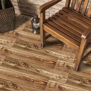 10 pz autoadesivi adesivi per pavimenti a forma di grano di legno impermeabili resistenti all'usura materiale per la ristrutturazione delle pareti per soggiorno - Product Image 2