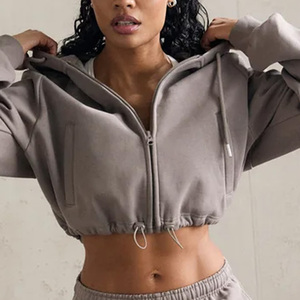 Sudadera con Capucha Corta de Invierno para Mujer, Personalizable, 100% Algodón, Suave, con Opciones de Logotipo para Marcas de Moda - Product Image 6