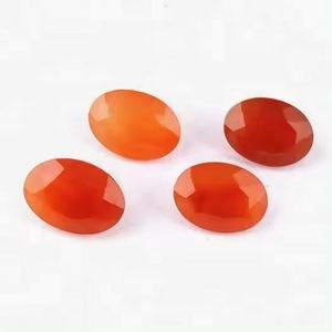 อัญมณีทรงรีเจียระไนทรงไข่คาร์เนเลียนสีส้มธรรมชาติขนาด10มม. x 12มม. - Product Image 3