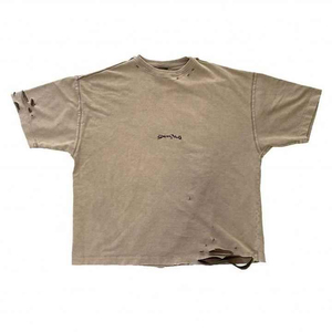 Le seul moyen de sortir de la situation est un t-shirt en coton imprimé pour homme, décontracté, à manches courtes, coupe classique, avec logo au dos, en jersey tricoté, col rond - Product Image 3