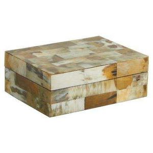 Caja de Regalo Ecológica Hecha a Mano de Lujo con Cuerno de Búfalo Natural, Caja para Joyería con Pulsera Pulida, por Perfect Enterprises - Product Image 1