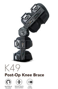 Rodillera telescópica universal para recuperación postoperatoria Tamaños derecho izquierdo ROM Protector de rodilla con bisagras Equipo de rehabilitación - Product Image 2
