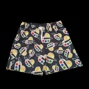Men Active Wear All Over Print Above the Knee 5 Inch Inseam Custom Sublimation Streetwear Double <b>Layer</b> Basketball Mesh Shorts - Product Image 3